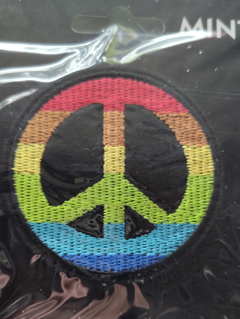 ✌️Multicolor Rainbow Peace Sign Patches ✌️ - Picture 2 of 5